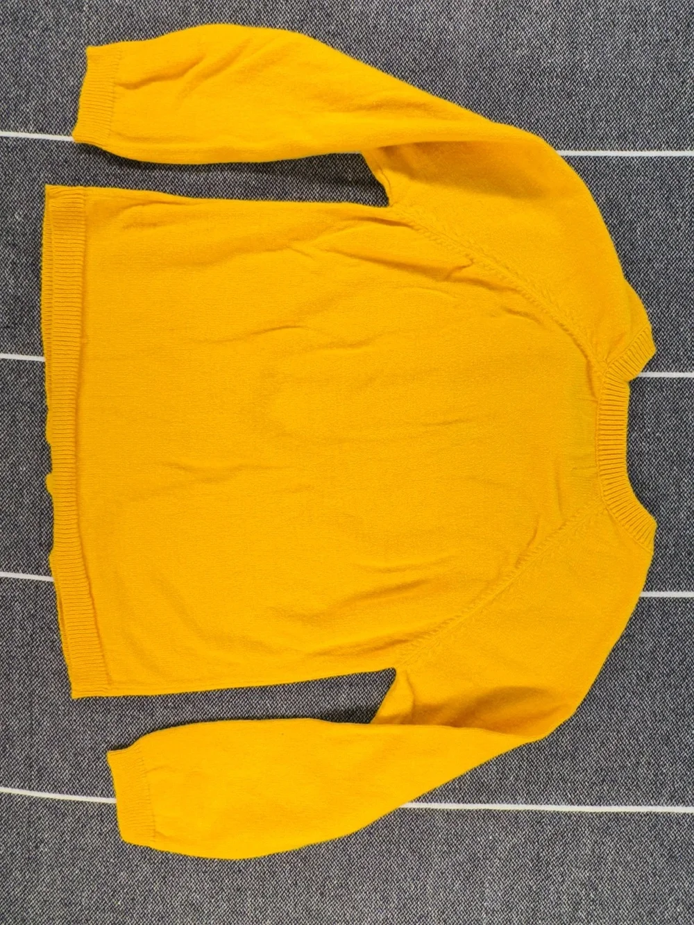 Kids Old Navy Yellow Button-Front Knit Cardigan